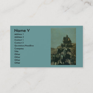 Remington's Old Stagecoach of the Plains (1901) Business Card