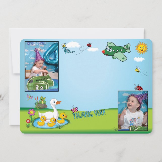 REMI'S 4TH BIRTHDAY THANK YOU CARD (Back)