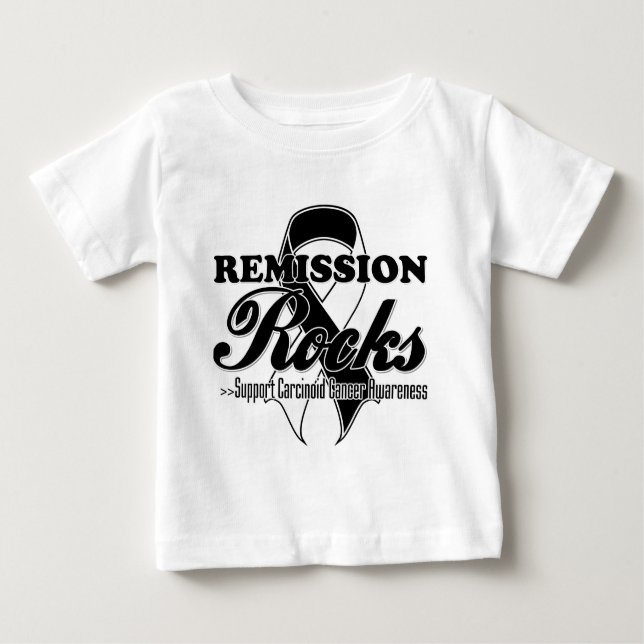 Remission Rocks - Carcinoid Cancer Awareness Baby T-Shirt (Front)