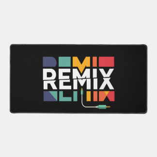 Remix Audio | DJ Music Retro Geometric Graphic Desk Mat