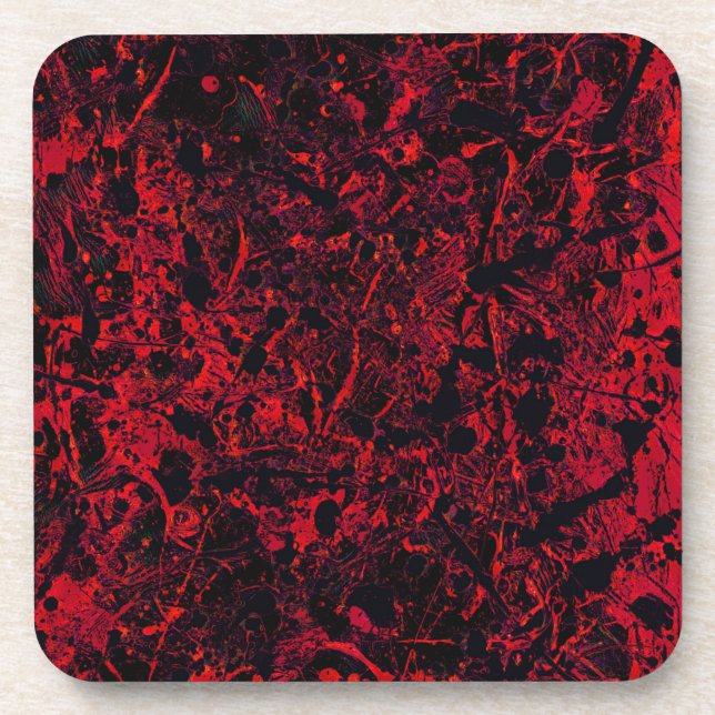 Remnants No. 1 Abstract Beverage Coaster (Front)