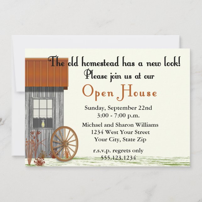 Remodeled Home Open House Party Invitation (Front)