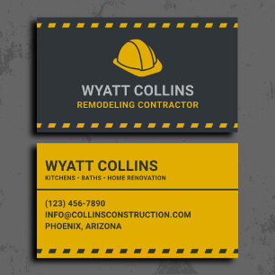 Remodeling Contractor Professional Business Card