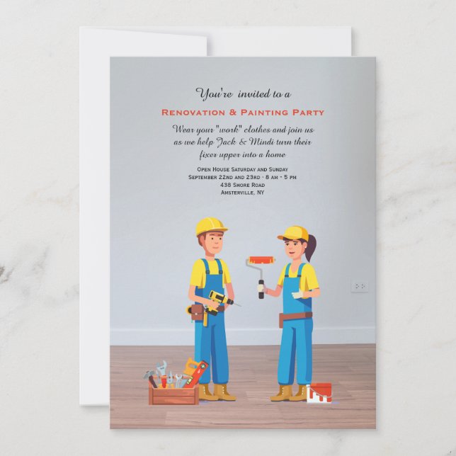 Remodeling Party Invitation (Front)