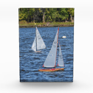 Remote Controlled Sailboats on the Water Photo Block