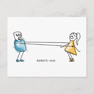Remote-Hug Postcard