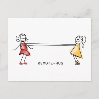 Remote-Hug Postcard