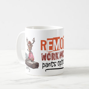 Remote Life Partner Pair Work From Home Funny Art Coffee Mug
