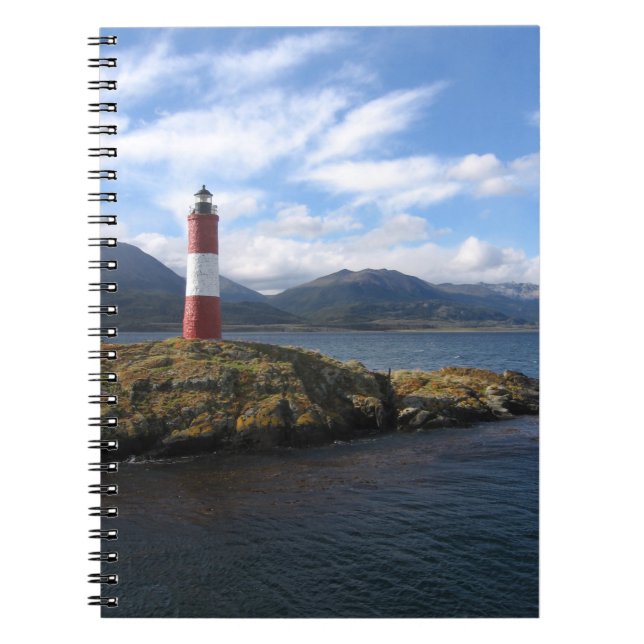 Remote Lighthouse, Beagle Channel, Patagonia Notebook (Front)