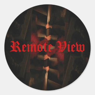 Remote View Round Sticker