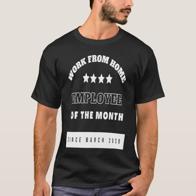 Remotely Working  Quote Work From Home Employee pu T-Shirt (Front)