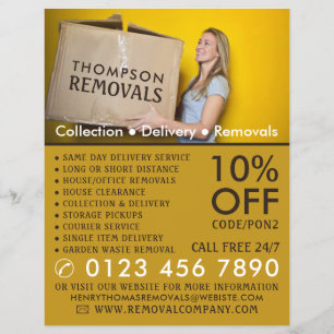Removal Box, Removal Company Advertising Flyer