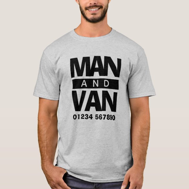 Removals Company Courier Van Driver T-Shirt (Front)