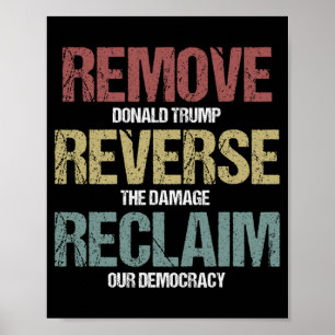 Remove Reverse Reclaim Protest Poster