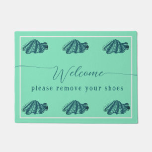 Remove Shoes Beach House Welcome Doormat