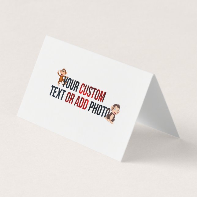 Remove This Design &Add Your Own Design Horizontal Business Card (Front)