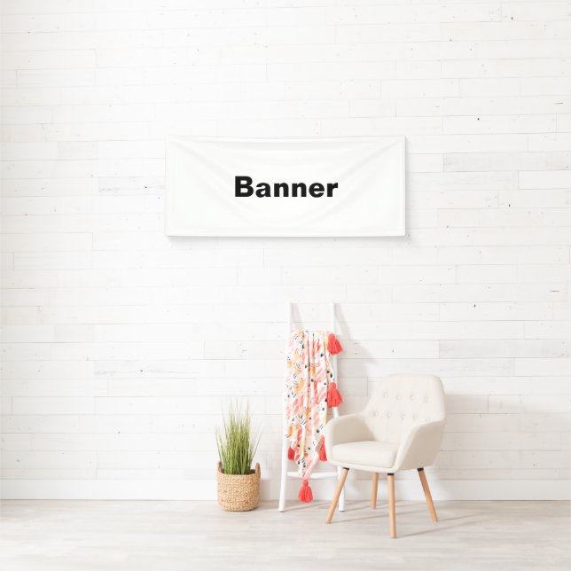 Remove This Text & Add Your Own Design 2.5' x 6' Banner (Insitu)