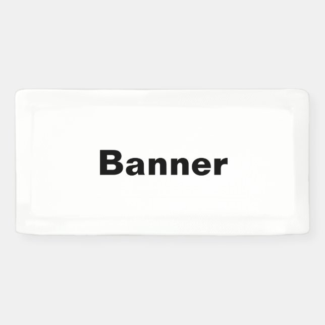 Remove This Text & Add Your Own Design 2' x 1' Banner (Horizontal)