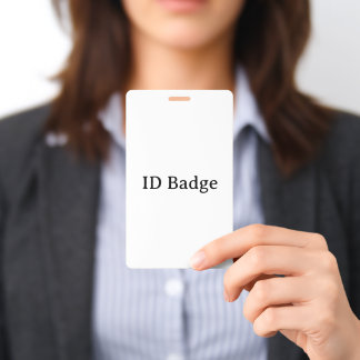 Remove This Text & Add Your Own Design 3" x 5" ID Badge