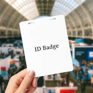 Remove This Text & Add Your Own Design 4" x 5" ID Badge