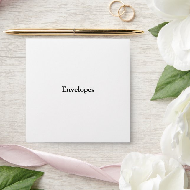 Remove This Text & Add Your Own Design 4" x 6" Envelope (Wedding)