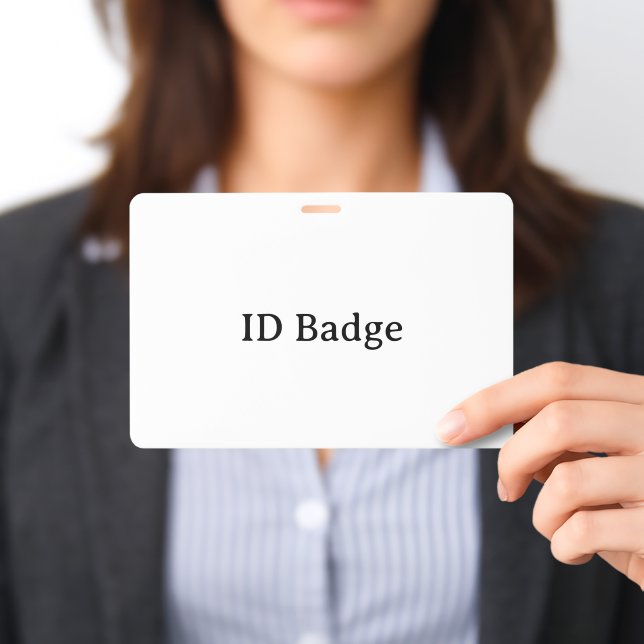 Remove This Text & Add Your Own Design 4" x 6" ID Badge (Presented)