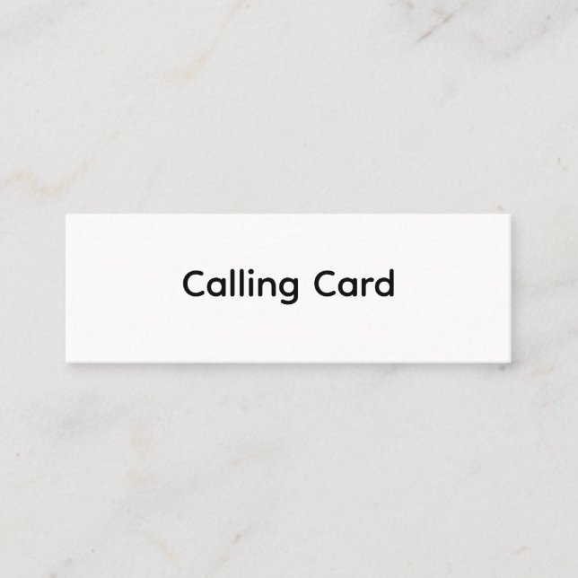 Remove This Text & Add Your Own Design Calling Card (Front)