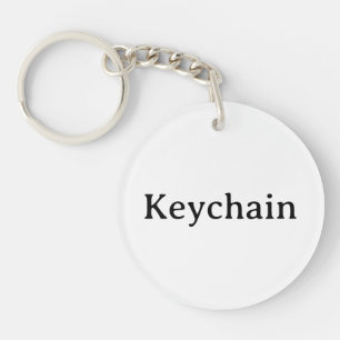 Remove This Text & Add Your Own Design Circle Key Ring
