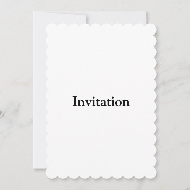 Remove This Text & Add Your Own Design Flat Invitation (Front)
