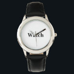 Remove This Text & Add Your Own Design Kids Watch<br><div class="desc">Remove This Text & Add Your Own Design Stainless Steel Black Kids Watch Watches are more than just timekeeping devices—they are a reflection of style, personality, and innovation. From classic to modern designs, there is a perfect watch for every lifestyle and occasion. A traditional mechanical watch offers timeless craftsmanship and...</div>