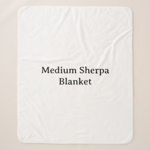 Remove This Text & Add Your Own Design Medium Sherpa Blanket