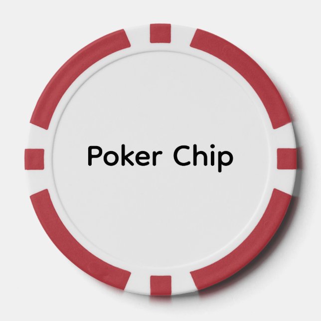 Remove This Text & Add Your Own Design Poker Chips (Front)
