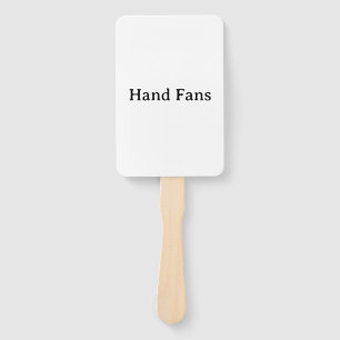 Remove This Text & Add Your Own Design Rectangle Hand Fan
