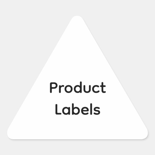 Remove This Text & Add Your Own Design  Triangle Sticker (Front)
