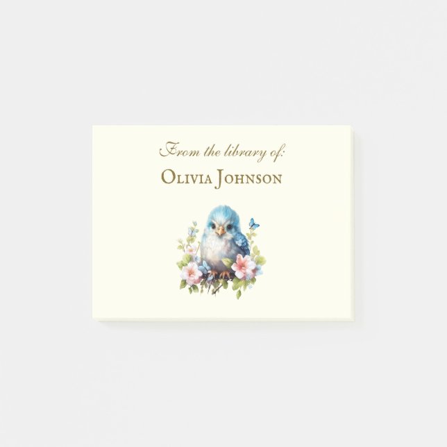 Removeable Custom Bookplate Pad  Post-it Notes 2 (Front)