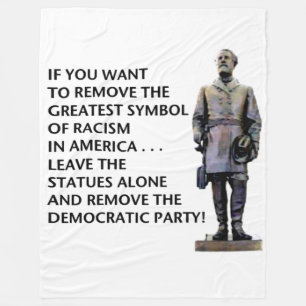 REMOVING STATUES FLEECE BLANKET