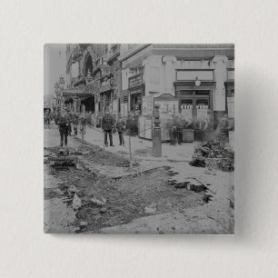 Removing the cobblestones 15 cm square badge