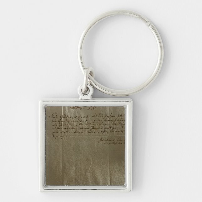 Remuneration Receipt, 17th December, 1704 Key Ring (Front)