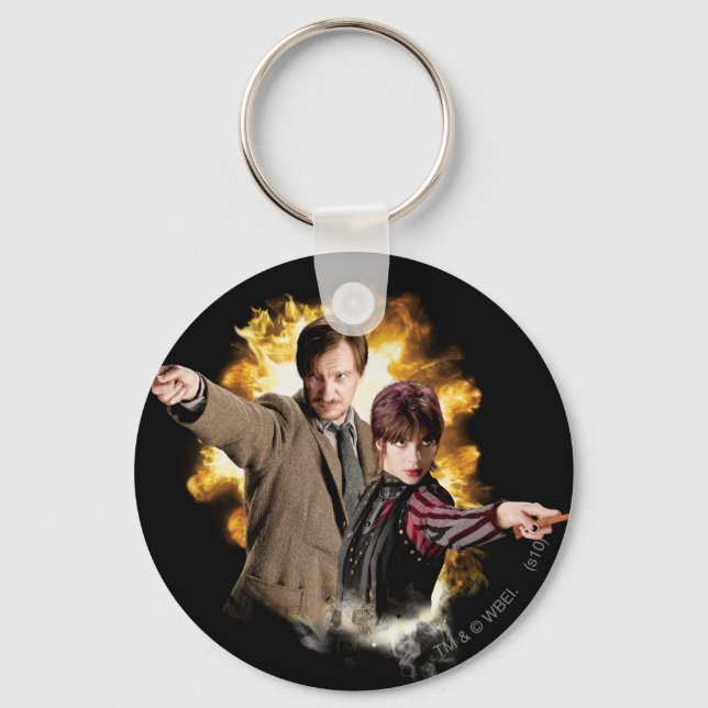 Remus Lupin and Nymphadora Tonks-Lupin Key Ring (Front)