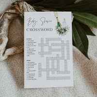 REMY Baby Shower Crossword Game - Poppin Bottles