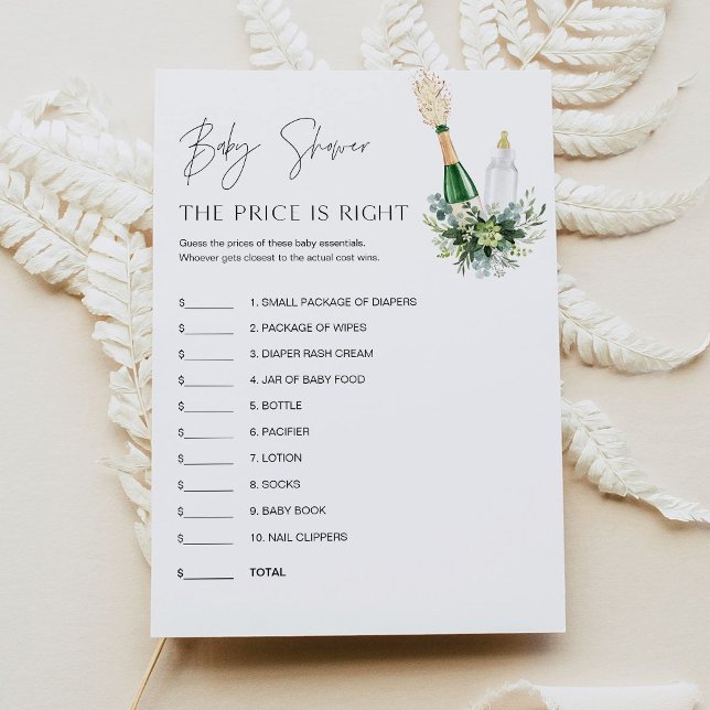 REMY Guess the Price Baby Shower Game card (Creator Uploaded)