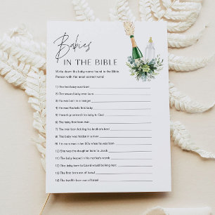 REMY In The Bible Baby Shower Game Card
