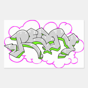 Remy Name Graffiti Rectangular Sticker