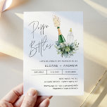 REMY Poppin Bottles Baby Shower Invitation<br><div class="desc">The Remy collection showcases an exquisite design that is perfect for a "Poppin' Bottles" baby shower. Featuring a stunning popped champagne bottle and a delicate baby bottle, coupled with intricate watercolor greenery, this collection creates a beautiful and memorable aesthetic that is sure to impress and delight all of your guests....</div>