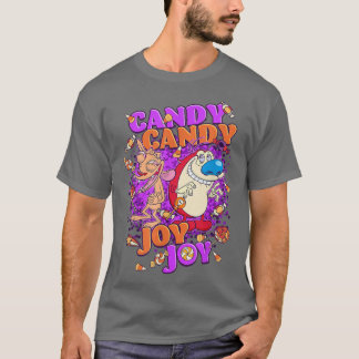 Ren and Stimpy Halloween Candy Candy Joy Joy  T-Shirt