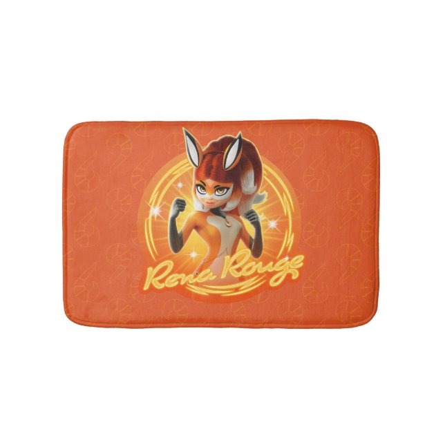 Rena Rouge Circle Badge Bath Mat (Front)