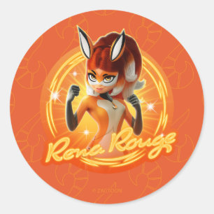 Rena Rouge Circle Badge Classic Round Sticker
