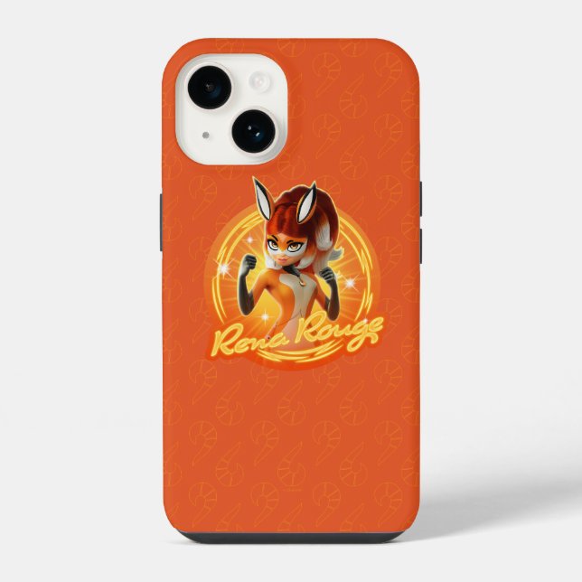 Rena Rouge Circle Badge iPhone Case (Back)