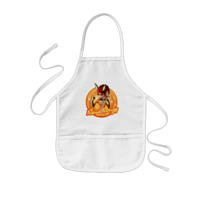 Rena Rouge Circle Badge Kids Apron (Front)