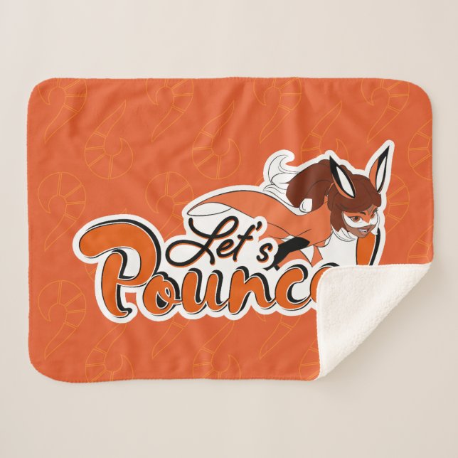 Rena Rouge | Let's Pounce Sherpa Blanket (Front (Horizontal))